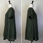 Umgee  Deep Green Floral Embroidered Mini Dress, Sz Small Photo 5