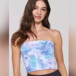 Spiritual Gangster NWOT Seamless Amor Tie Dye Cotton Candy Ribbed Tube Top M/L Photo 0
