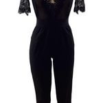 Goodtime Size Large Elegant Black Lace Jumpsuit. Preloved Photo 0