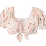 Abercrombie & Fitch Floral Tie Top Size M NWOT Photo 1