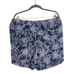 Briggs Navy Floral Linen Pull Photo 1
