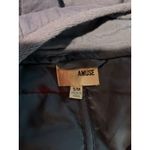 Amuse Society AMUSE‎ SOCIETY Jacket Blue Quilted Small Womens Palm Tree Coat Quilted Photo 4