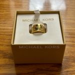 Michael Kors Stainless Steel Gold Plaque Size 7 Photo 10