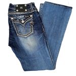 Miss Me Signature Boot Cut Flap Pocket Jeans Sz 28 Photo 1