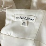 For Love & Lemons Janet Crop Corset Top Ivory White Puff Sleeve Square Neck XS Photo 6