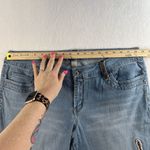 Venezia Plus 16 Wide Big Cuff Straight Leg Jeans Bling Y2K Vtg Grunge Streetwear Blue Photo 9