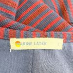 Marine layer Lexi Rib Daytime Midi Tank Dress Cabernet Navy Stripe Size Large Photo 10