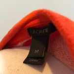 J.Crew Orange & Cream Stripe 3/4 Sleeve Crewneck Sweatshirt - Size M Photo 4