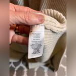 Cable & Gauge Maxi Sweater dress Ivory Oatmeal LG Photo 6