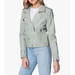 BLANK NYC  faux leather moto Blue jacket size Small‎ NWT Photo 2
