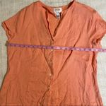 Talbots  Irish Linen Button Down Short Sleeve Top Photo 12