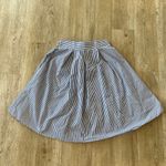 See You Monday Womens  Blue/White Stripe Midi Skirt - L Photo 0