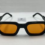 Retro Square Sunglasses With Yellow Lenses / Square Retro Sunglasses Photo 0