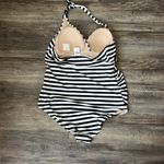 Motherhood  MATERNITY Beach Bump™ Striped Halter One Piece Maternity Swim Sz XL + Photo 5