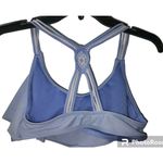 Xhilaration Swim Top Braided Straps Ruffle Hem Blue Swimwear Top Photo 1
