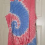 No Boundaries Juniors Size Large 11-13 Red & Blue Tie Dye  Tank Top Photo 0