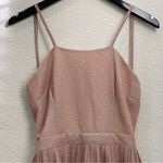 Lulus LULU’S Sweetest Soirée Blush Pink Metallic Pleated Open Back Mini Dress Size M Photo 10