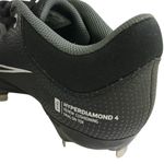 Nike Hyperdiamond 4 Pro Metal Fastpitch Softball Cleats Black White Womens 8.5 Photo 3