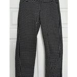 Elle Mid Rise Black & White Check Straight Leg Cropped Pants Women's Size 2 Photo 0