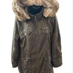 snobish collection Womens Green Hooded Utility Jacket Photo 0