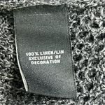 Lafayette 148 xl 100% linen cardigan front zippered pockets open knit Gray Photo 9