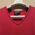 Lauren Ralph Lauren Rayon V Neck Tank Top Size Petite Small Red Photo 5