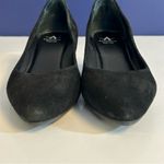 Aquatalia Posie Black Suede Wedge Pumps Size 7 Photo 4