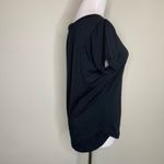 RBX Black Workout T Shirt Athleisure Pleat Back Sz Medium Photo 3