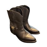 Harley Davidson Women's Vintage Black Oil Resistant Motorcycle Biker Boots 9 1/2 Photo 4