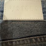 Pistola  Distressed High Rise Cutoff Denim Shorts Size 32 Hemp Cotton Blend Photo 3