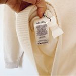 Aritzia NEW  Bare Cashmere Crew Sweater Whisper White Photo 7
