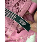 Victoria's Secret Victoria’s Secret Floral Lace Longline Strappy Back Bralette Blush Pink Large Photo 6