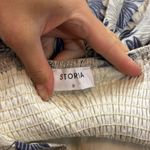 Storia  100% Cotton Wide Leg‎ Tropical Leaf Print Jumpsuit Size Small Photo 10