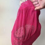 River Island Pink Sheer Puffed Sleeve Polka Dot Stretch Crop Top Photo 9