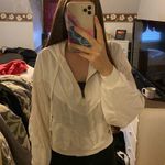 Victoria's Secret Pink Quarter Zip Sport Pullover White Cream Photo 0