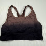 Victoria secret PINK Ombre Sports Bra Racerback Athletic Brown Black M Size M Photo 0