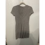 Old Navy  Gray V Neck Short Sleeve T Shirt Dress Women's Size Small Casual Basic Photo 2