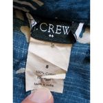 J.Crew Blouse Women 8 Cottage Core Floral Ruffled Blue Prairie Hawaii Zip V Neck Photo 2