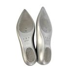 Melissa  Ballet Flats Womens 8 Silver Glam Karl Lagerfeld Pointed Toe Glitter Photo 6