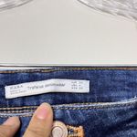 ZARA  Trafaluc Denimwear Womens Blue Denim Ripped Ankle Zip Jeans Size 4 Photo 6