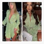 White Fox Boutique White Fox More About Me Mini Dress Pistachio Photo 2