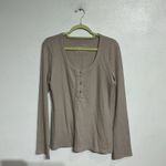 Aerie Stone Harbor Essential Henley Layering T-Shirt Sz L Photo 1