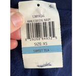 belle du jour Soft Knit Twist Front Long Sleeve Top Coastal Navy Size XS. NEW Photo 5