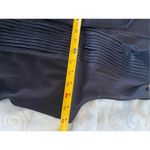 Akris  Dark Navy Blue Silk Sleeveless Collared Pleated front Button Top Photo 6