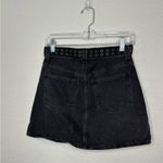 Madewell  Rigid Denim A-Line Mini Skirt: Grommet Edition Photo 2