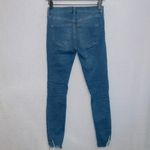 Free People  Women's Size 24 Medium Wash Midi Rise Distressed Skinny Jeans Photo 8
