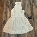 Lulus Beige Halter Mini Dress Photo 4