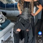 Mens Women’s Unisex Wrap around Renaissance Belt Black Photo 4