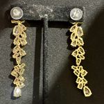 chandelier cubic zirconia earrings Formal Gold Photo 2