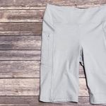 Nautica Light Grey Biker Shorts NWT Small UV Protection Moisture Wicking Pocket Photo 2